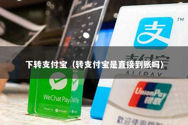 下转支付宝(转支付宝是直接到账吗)