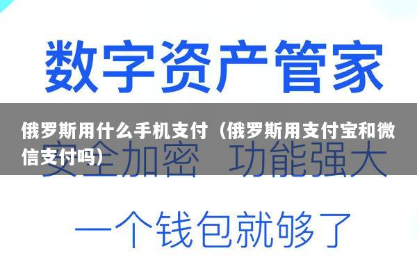 俄罗斯用什么手机支付(俄罗斯用支付宝和微信支付吗)