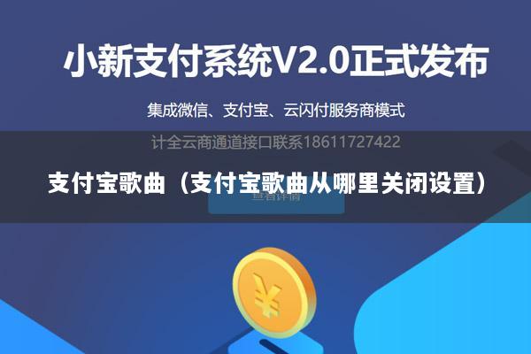 支付宝歌曲(支付宝歌曲从哪里关闭设置)