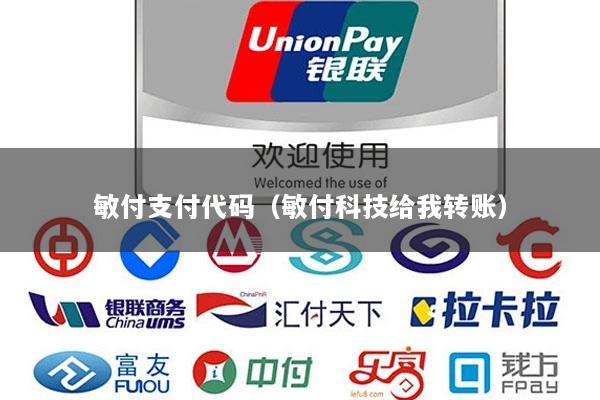 敏付支付代码(敏付科技给我转账)