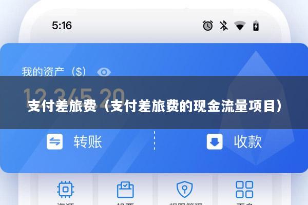 支付差旅费(支付差旅费的现金流量项目)