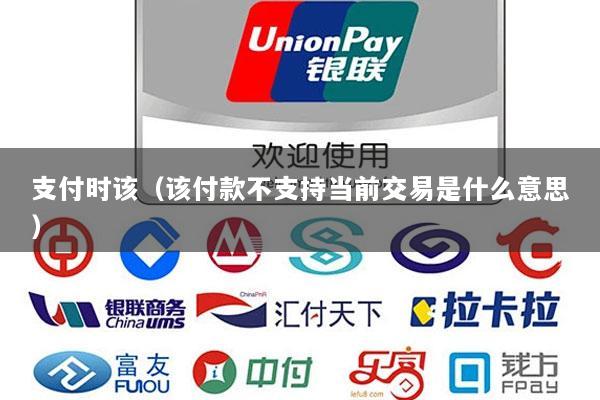 支付时该(该付款不支持当前交易是什么意思)