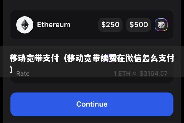 移动宽带支付(移动宽带续费在微信怎么支付)