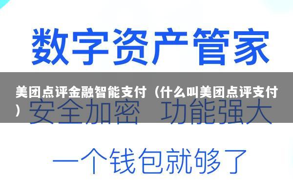 美团点评金融智能支付(什么叫美团点评支付)