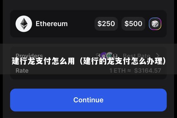 建行龙支付怎么用(建行的龙支付怎么办理)
