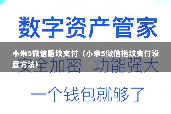 小米5微信指纹支付(小米5微信指纹支付设置方法)