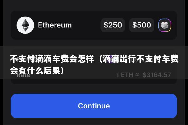 不支付滴滴车费会怎样(滴滴出行不支付车费会有什么后果)